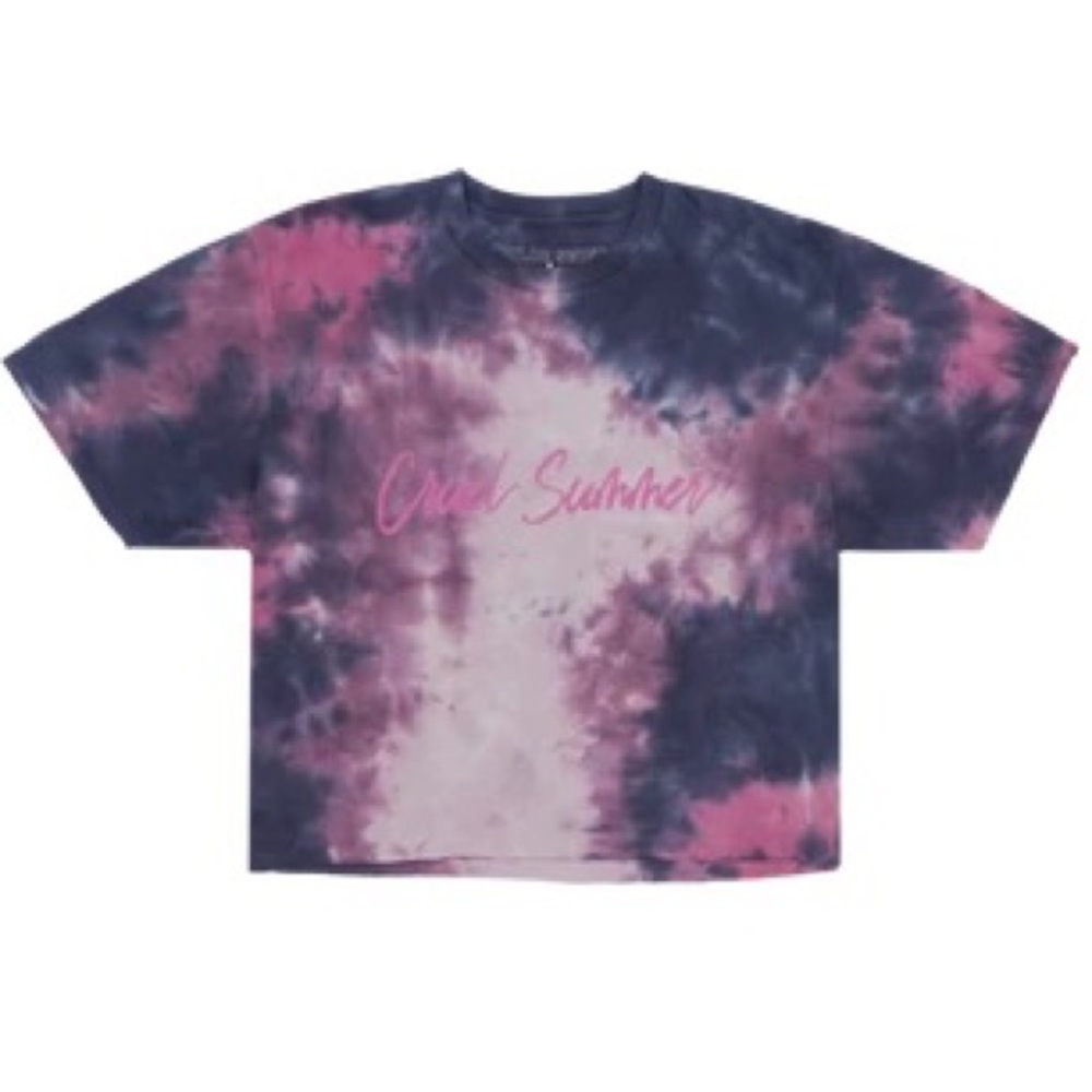 Taylor Swift Cruel Summer Cropped Tie-Dye Tee Size Large